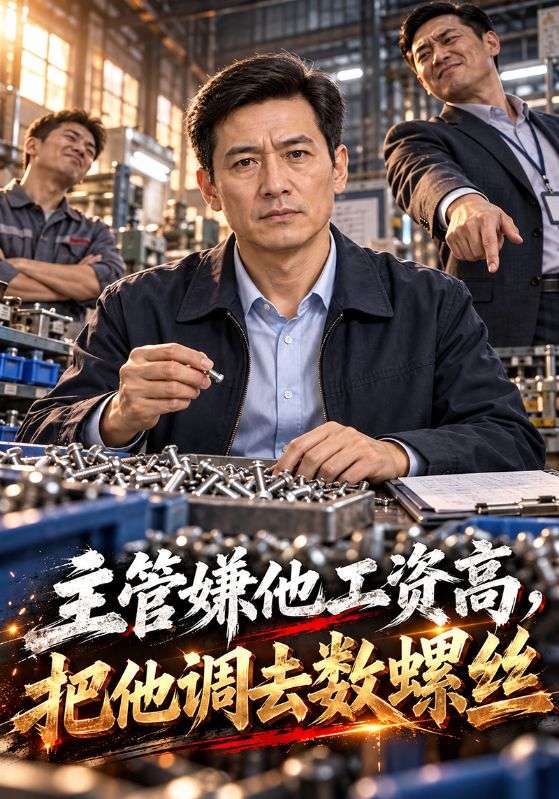 主管嫌他工资高，把他调去数螺丝