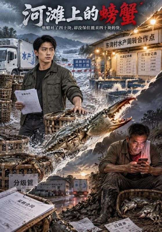 河滩上的螃蟹
